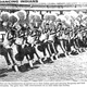 Here are the Redskinettes all decked out in their Indian garb and carrying Burgundy and Gold pom-poms.